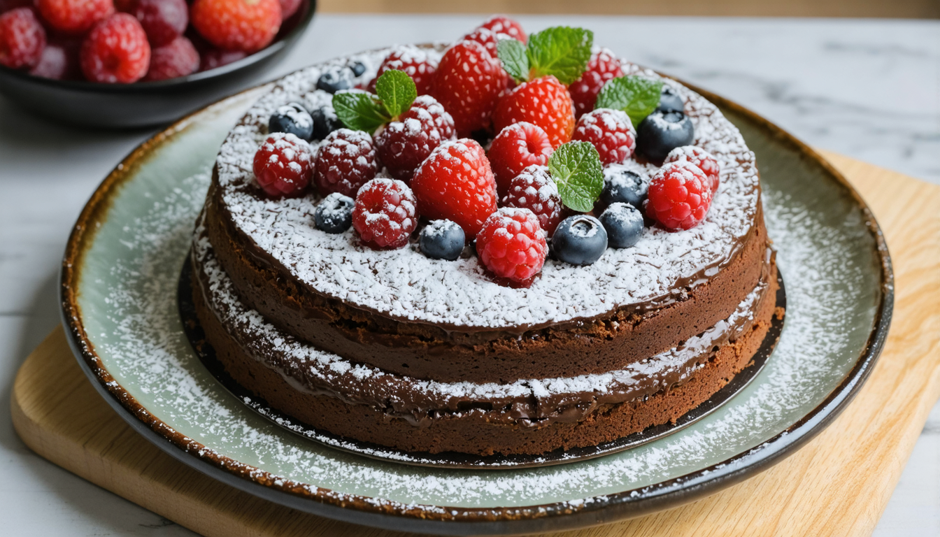 découvrez une recette gourmande de délice au chocolat, légère et savoureuse, sans beurre mais à l'huile pour un plaisir santé.