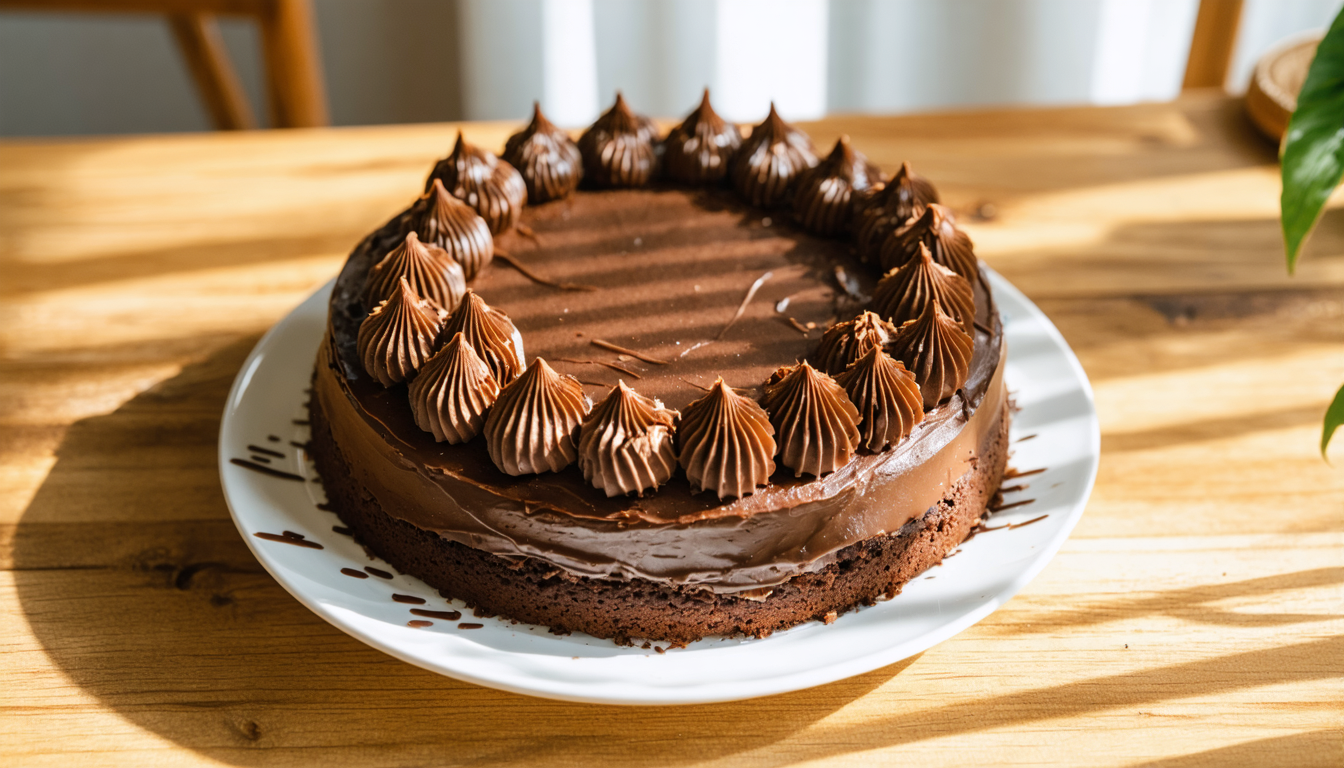 découvrez une recette gourmande et légère de délice au chocolat, réalisée sans beurre et à base d'huile pour un plaisir chocolaté sain et savoureux.