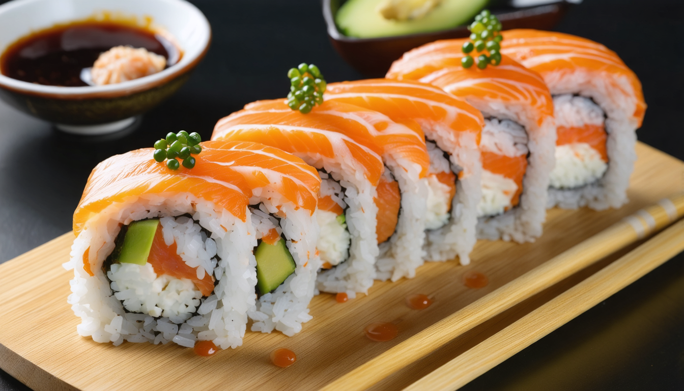découvrez notre recette facile et savoureuse de délice de makis au saumon et fromage frais, parfaite pour un repas gourmand et rapide à préparer.