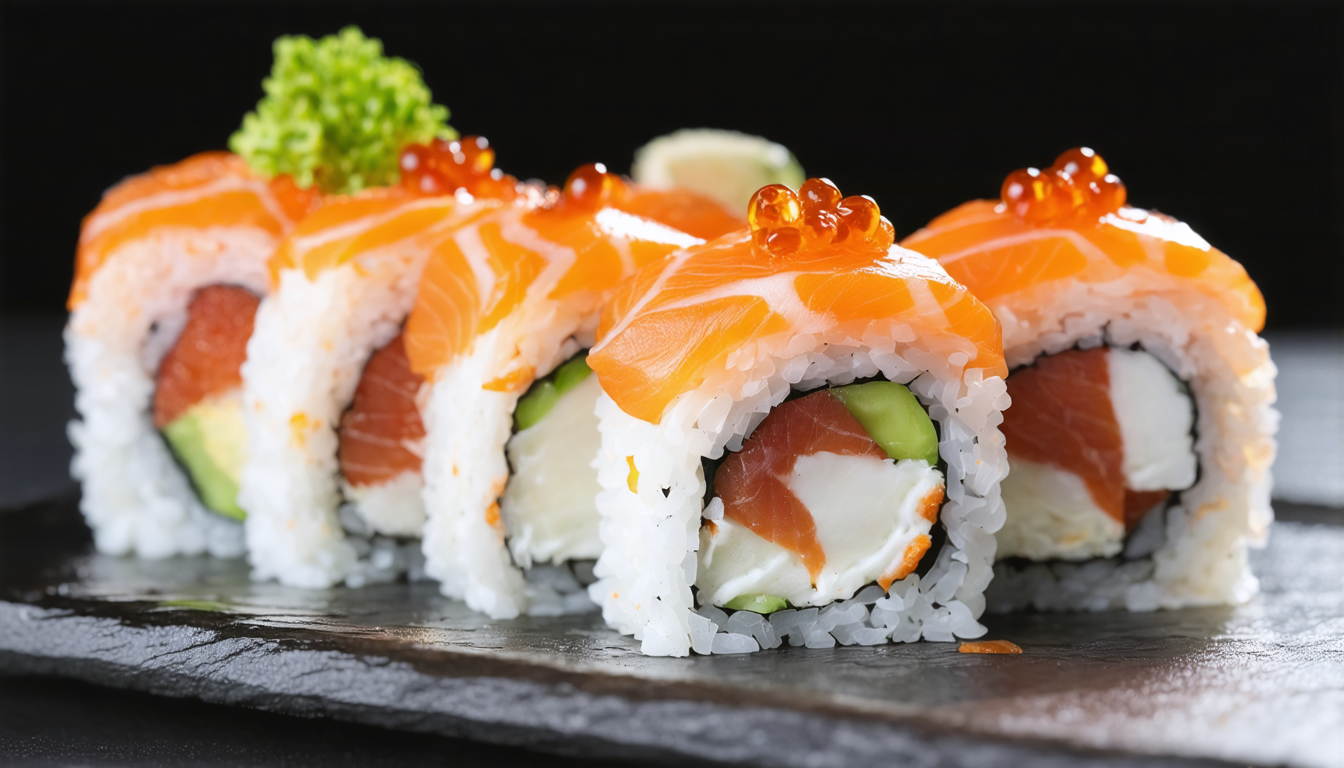 découvrez notre recette facile et savoureuse de délice de makis au saumon et fromage frais, parfaite pour un repas gourmand et rapide à préparer.