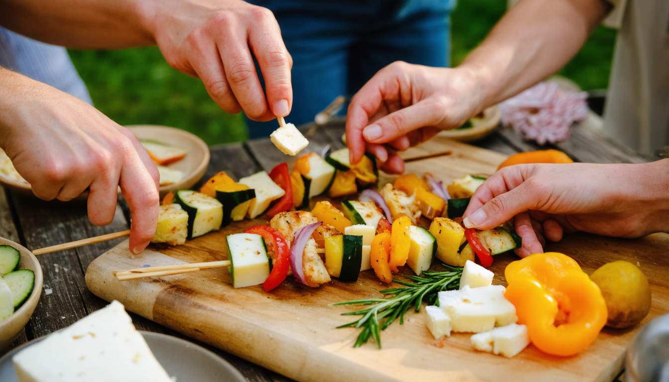 découvrez notre recette simple et gourmande de brochettes fraîcheur au fromage, parfaite pour un apéritif léger et savoureux.