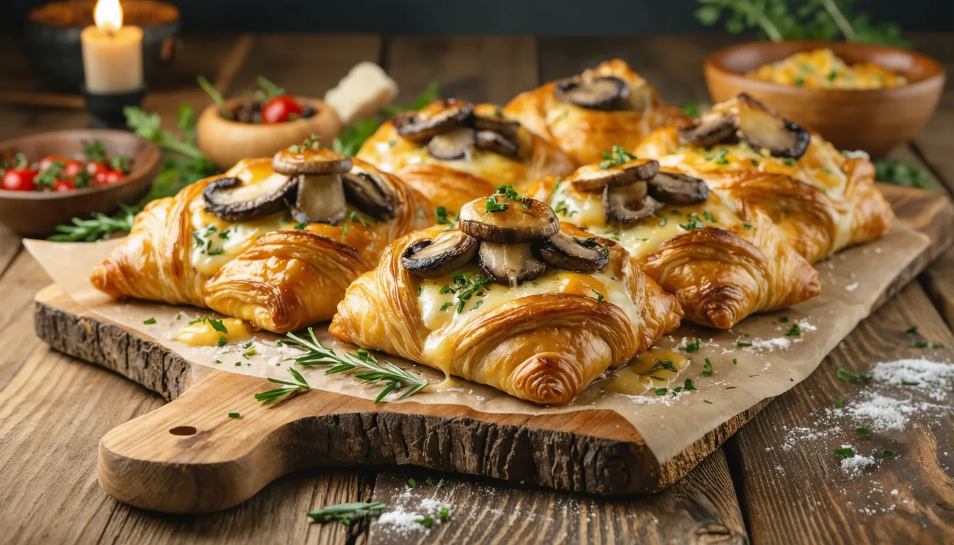 découvrez la recette gourmande du délice feuilleté aux champignons et fromage à raclette, un plat savoureux et facile à préparer pour régaler vos proches.