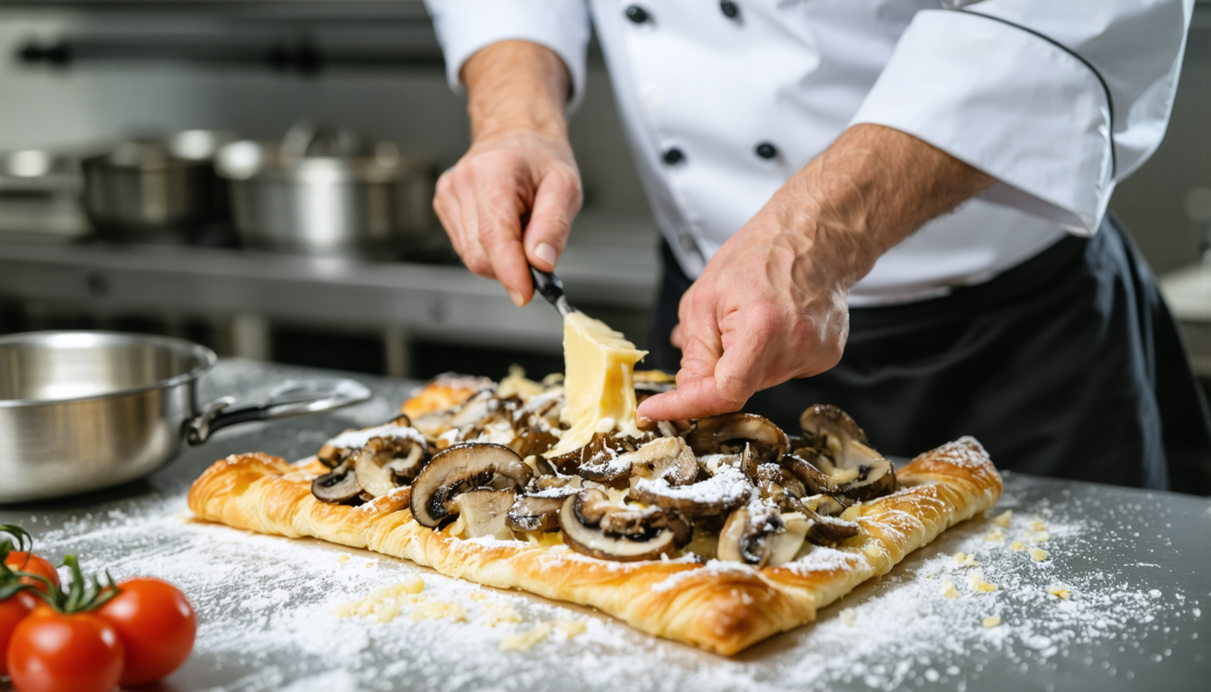 découvrez la recette gourmande du délice feuilleté aux champignons et fromage à raclette, idéale pour un repas savoureux et convivial.