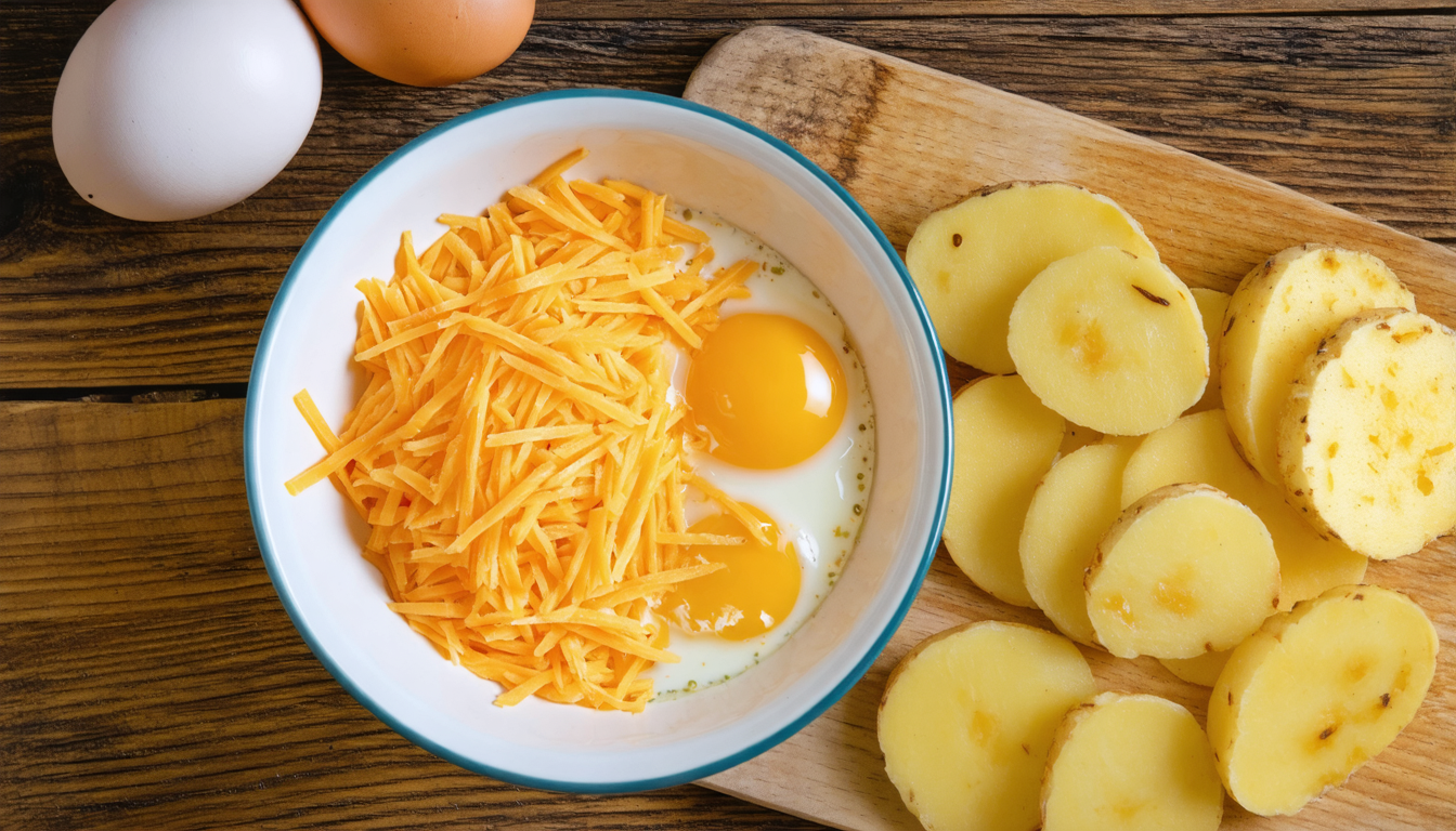 découvrez notre recette irrésistible d'omelette style tortilla au cheddar râpé, un délice fondant facile à préparer pour un repas savoureux et gourmand.