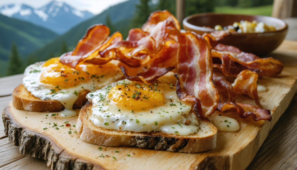 savourez notre délicieuse tartine gratinée au fromage à raclette fondant et lardons croustillants, une recette gourmande et réconfortante parfaite pour les amateurs de saveurs généreuses.