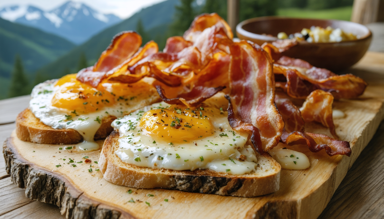savourez notre délicieuse tartine gratinée au fromage à raclette fondant et lardons croustillants, une recette gourmande et réconfortante parfaite pour les amateurs de saveurs généreuses.
