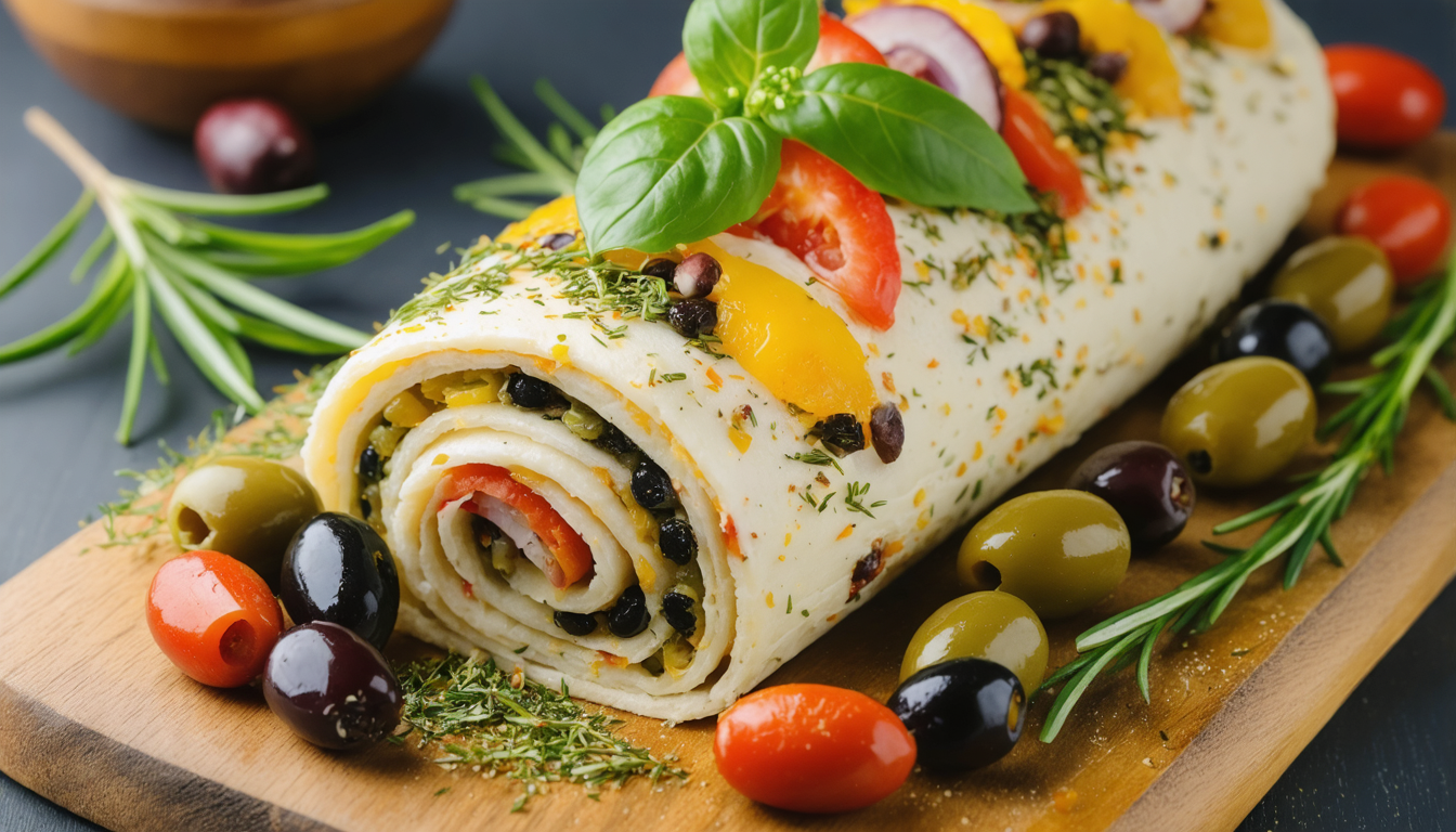 découvrez notre recette simple et gourmande de délice roulé salé à la tomate et mascarpone, délicatement parfumé au thym, parfait pour un apéritif savoureux ou un repas léger.