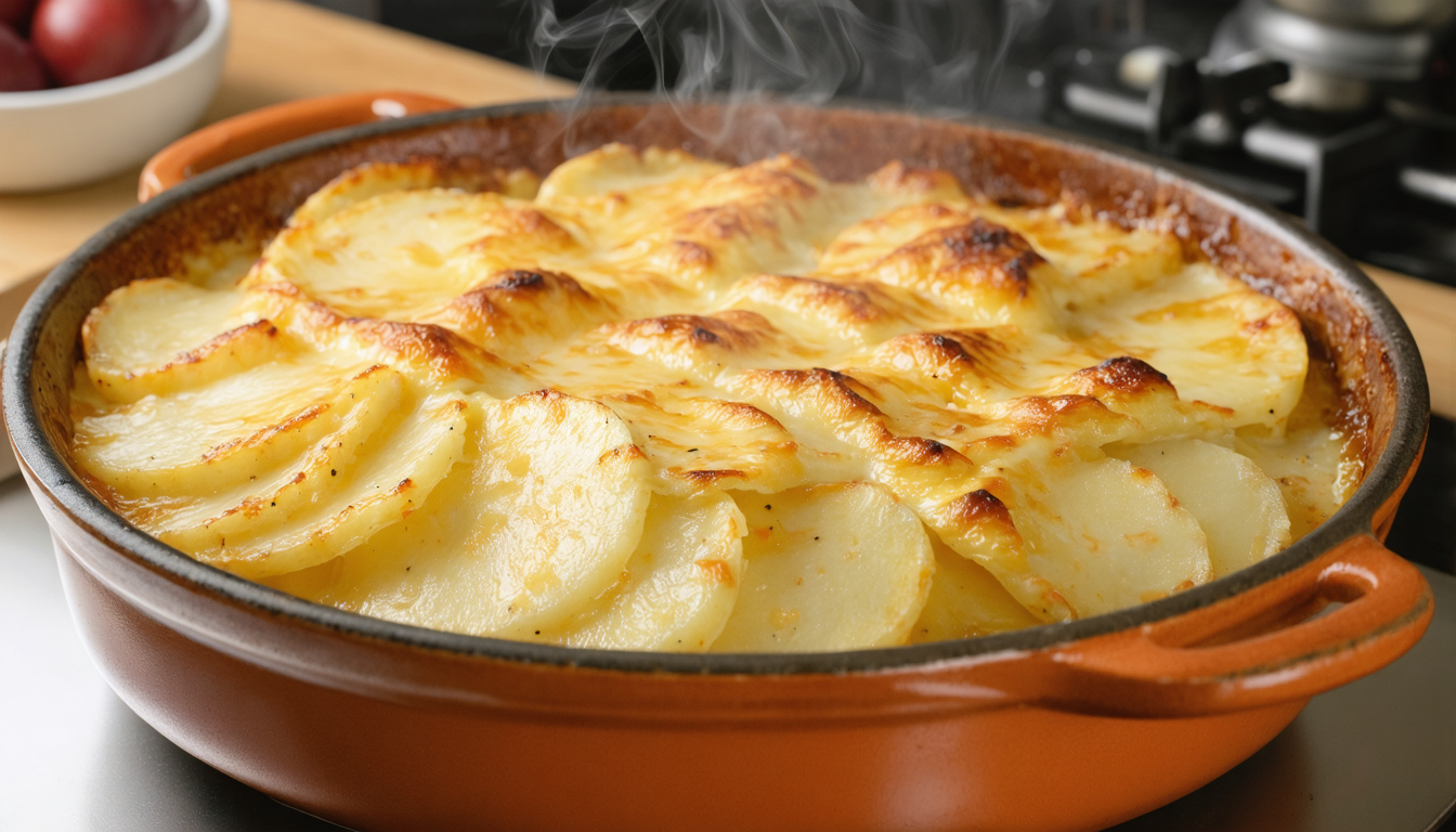 découvrez notre recette gourmande de gratin de pommes de terre au fromage à raclette, un délice fondant parfait pour réchauffer vos repas en toute simplicité.