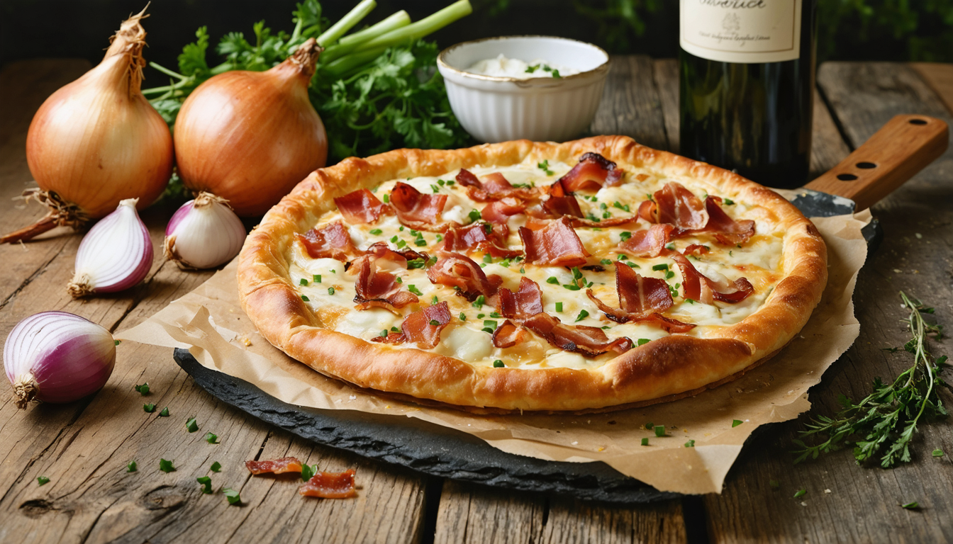découvrez la recette authentique de la tarte traditionnelle alsacienne. un délice gourmand à préparer chez vous pour savourer les saveurs d'alsace.