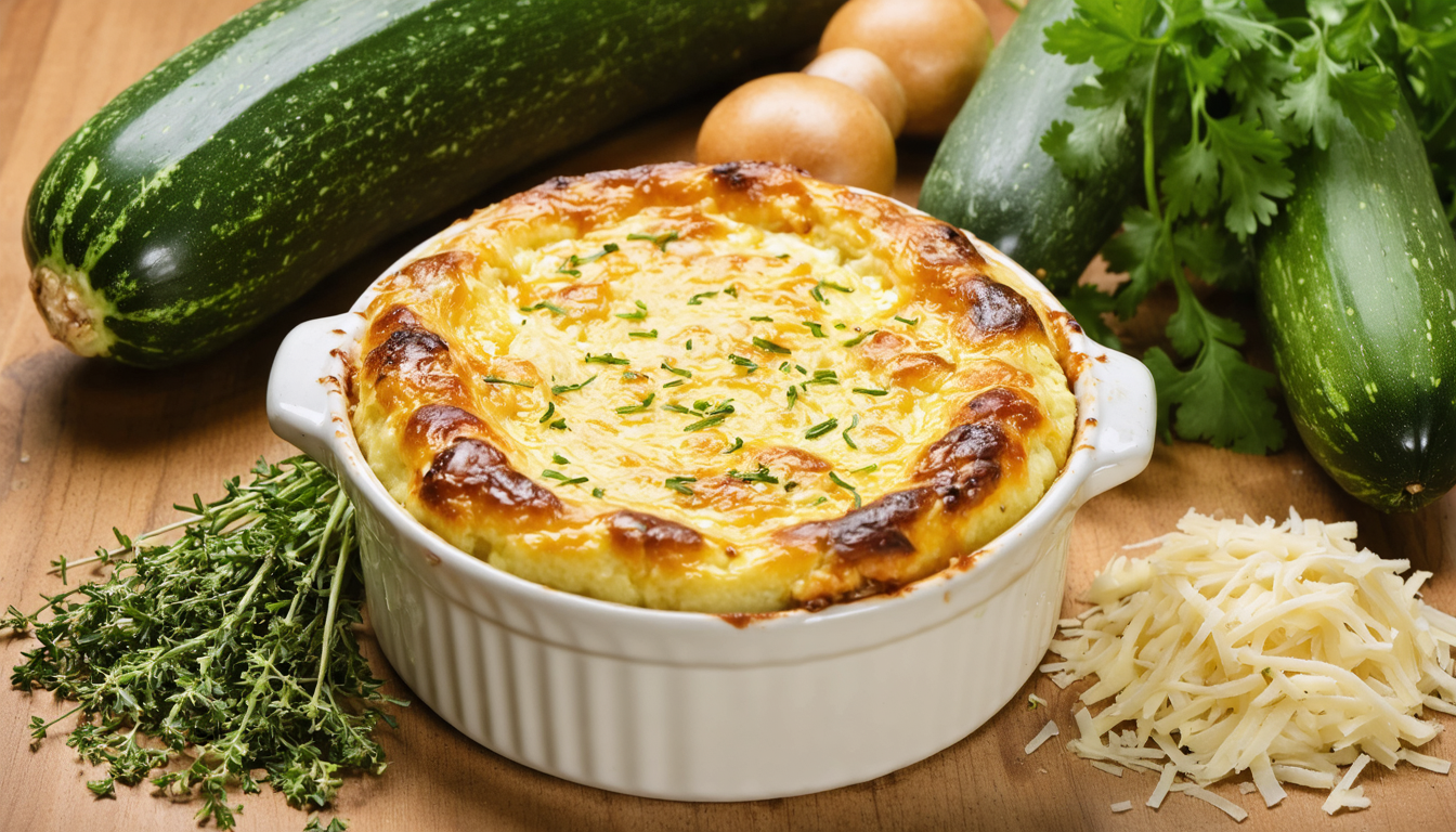 découvrez notre recette facile et gourmande de courgette ronde façon soufflé au fromage, un plat délicieux et léger parfait pour toutes les occasions.