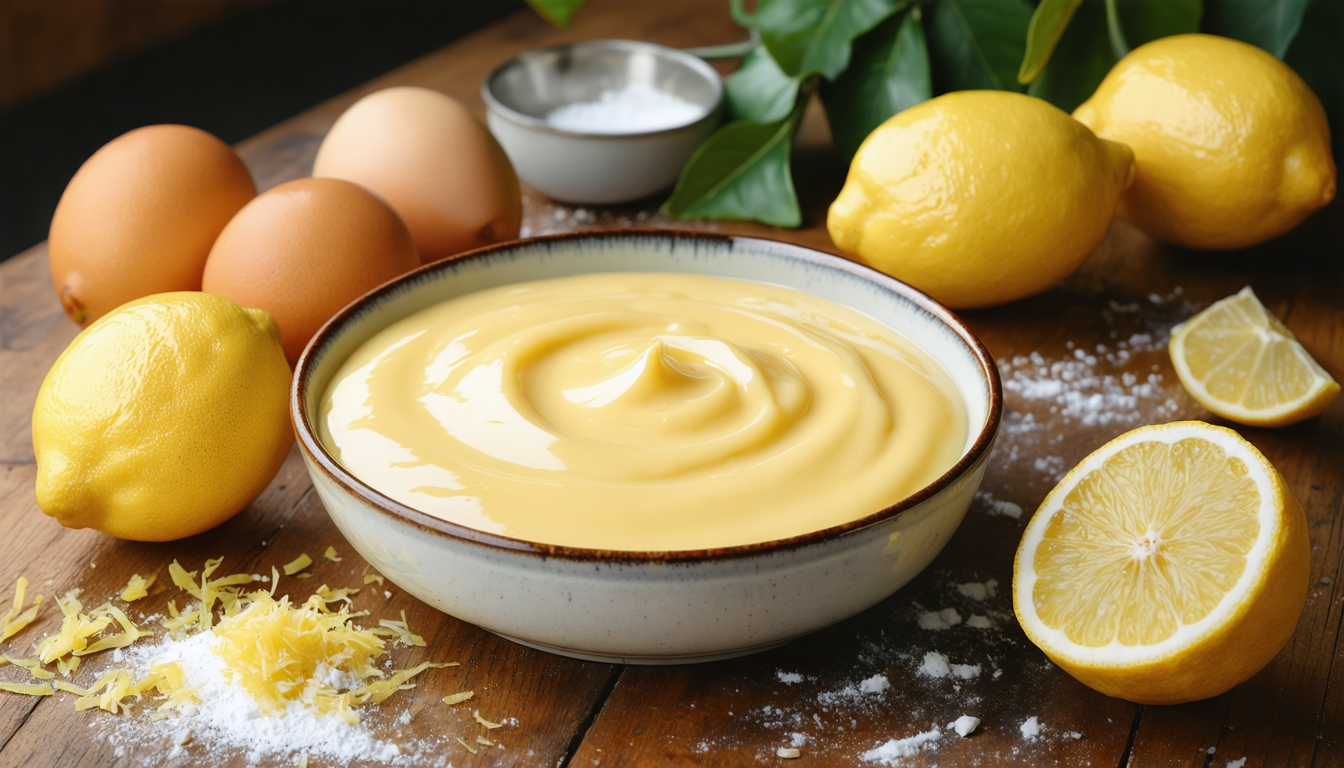 découvrez une recette simple et gourmande de crème pâtissière au citron, parfaite pour sublimer vos desserts faits maison avec une touche acidulée et onctueuse.