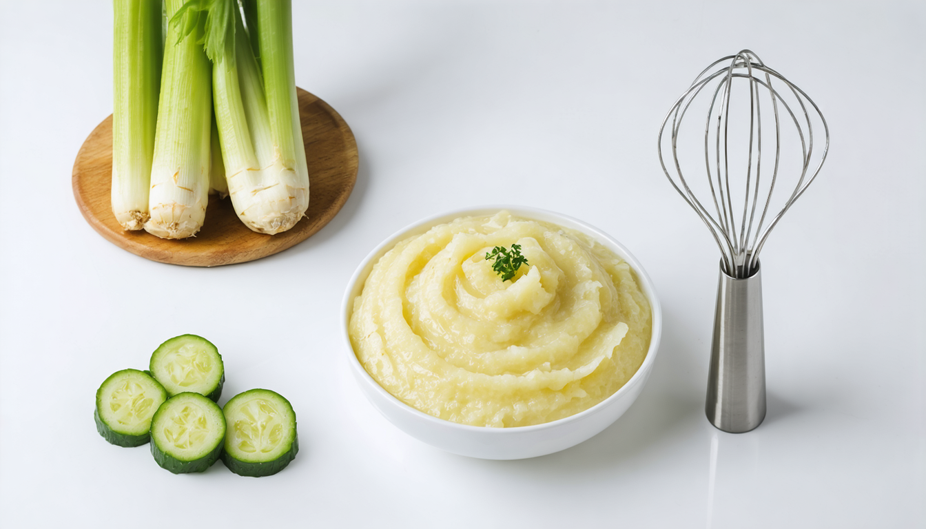 découvrez notre recette facile et savoureuse de purée onctueuse de céleri-rave à la crème, parfaite pour accompagner vos repas avec douceur et gourmandise.