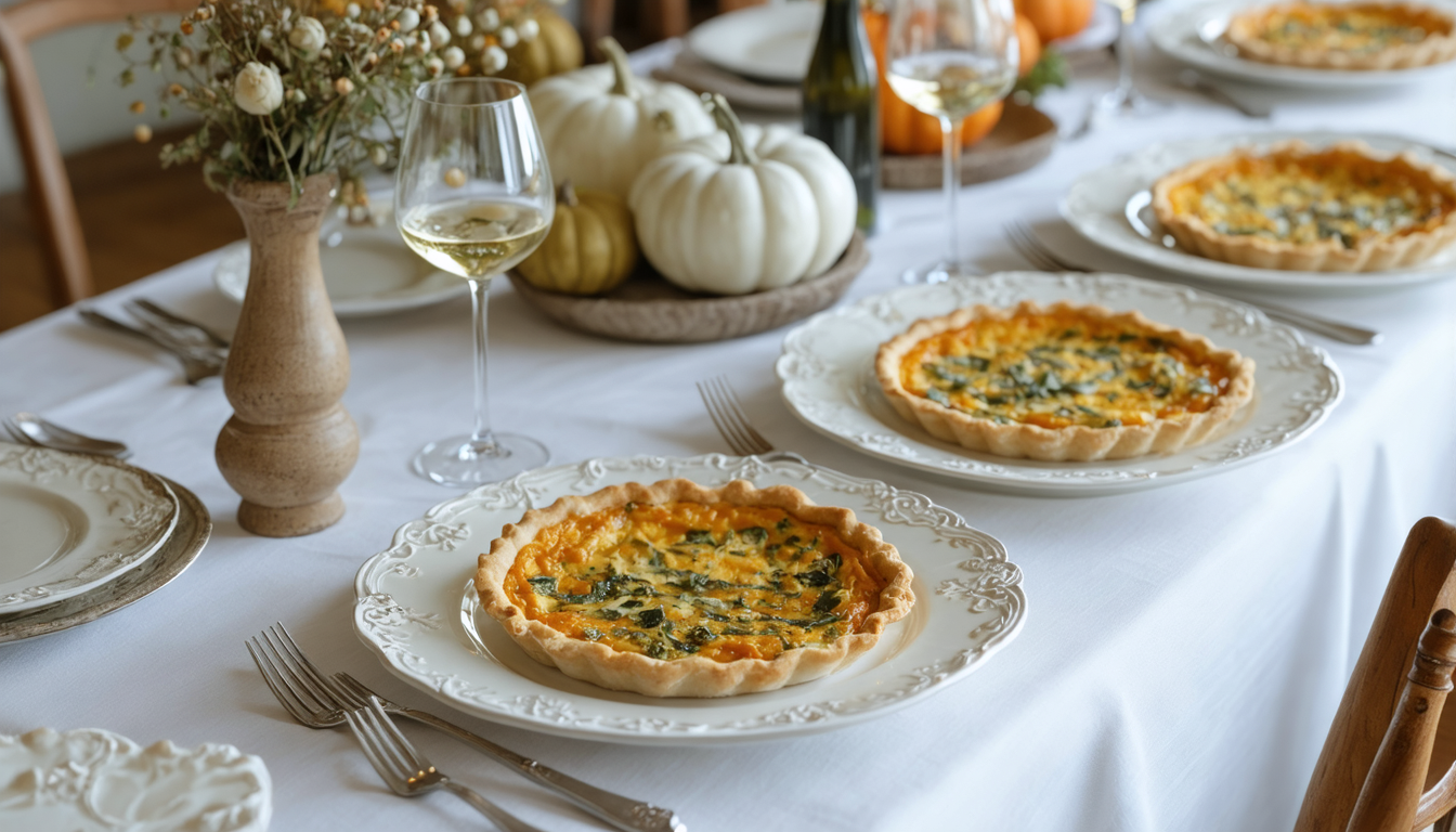 découvrez la recette réconfortante de la quiche au potimarron et fromage frais, une délicieuse préparation à tester absolument pour des repas savoureux et gourmands.