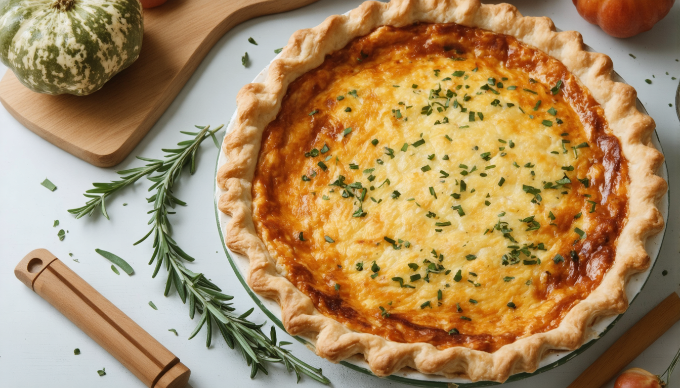 découvrez notre recette réconfortante de quiche au potimarron et fromage frais, facile à préparer et parfaite pour savourer un plat gourmand et sain à tout moment.