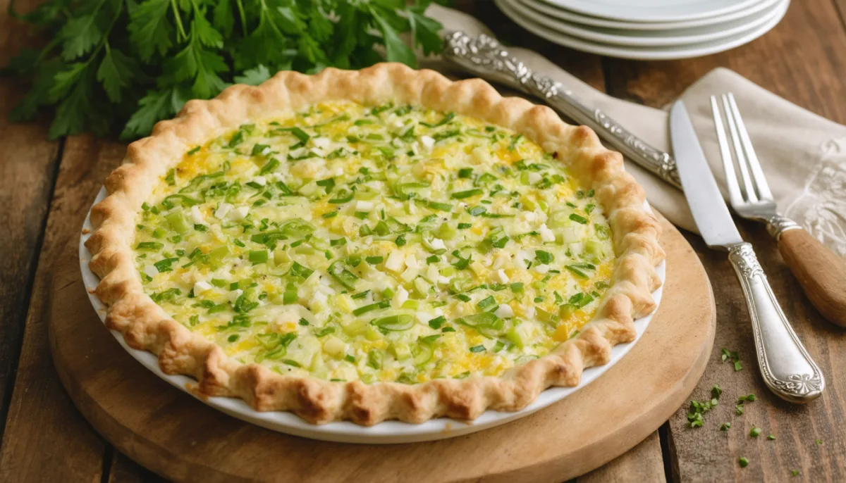 découvrez notre recette gourmande de quiche aux poireaux et fromage de chèvre, parfaite pour un repas savoureux et facile à réaliser.