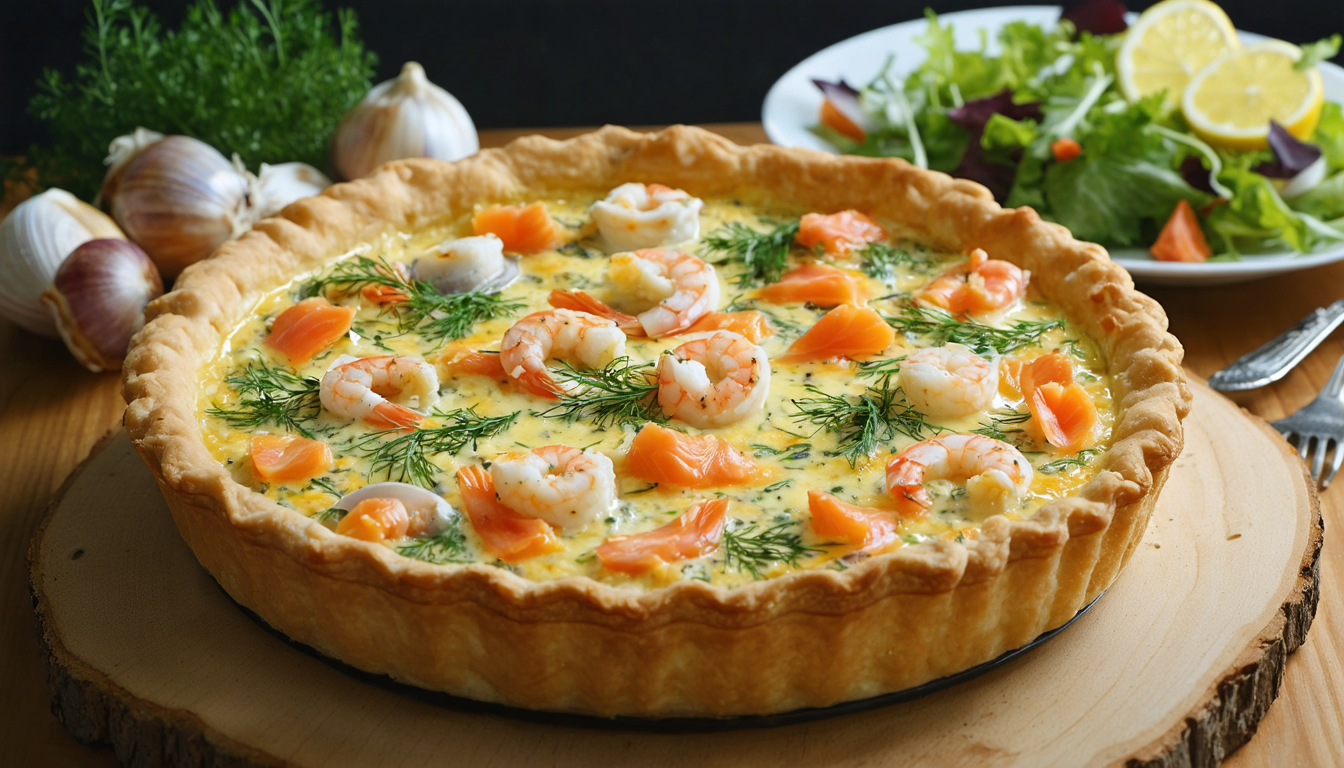 découvrez notre délicieuse quiche légère aux saveurs marines et herbacées, une recette savoureuse et équilibrée parfaite pour un repas gourmand et frais.