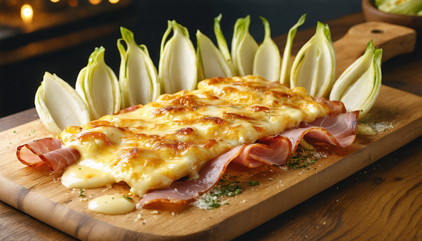 savourez une raclette ch’ti authentique avec du maroilles fondant, du jambon savoureux et des endives croquantes pour un repas gourmand et réconfortant.