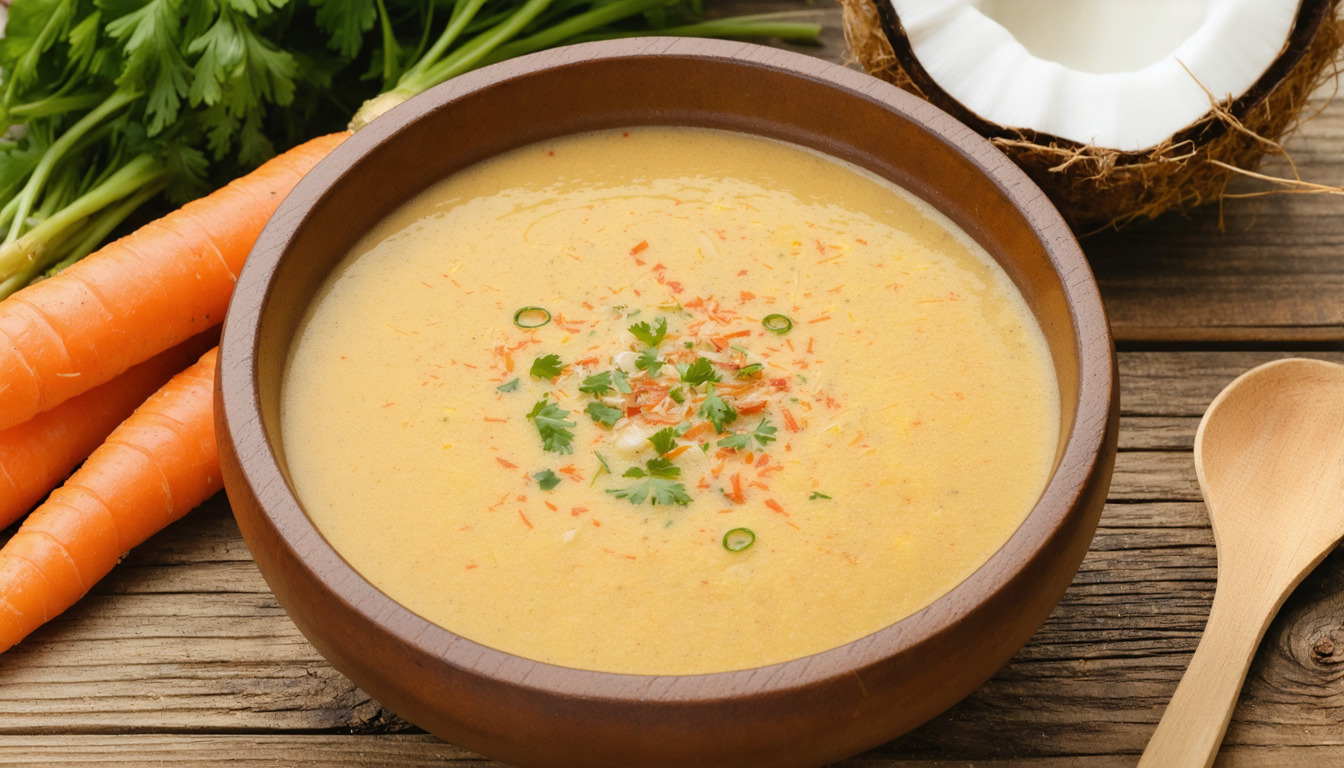 découvrez notre recette simple et savoureuse de soupe de carottes au lait de coco, parfaite pour un repas réconfortant et plein de douceur.