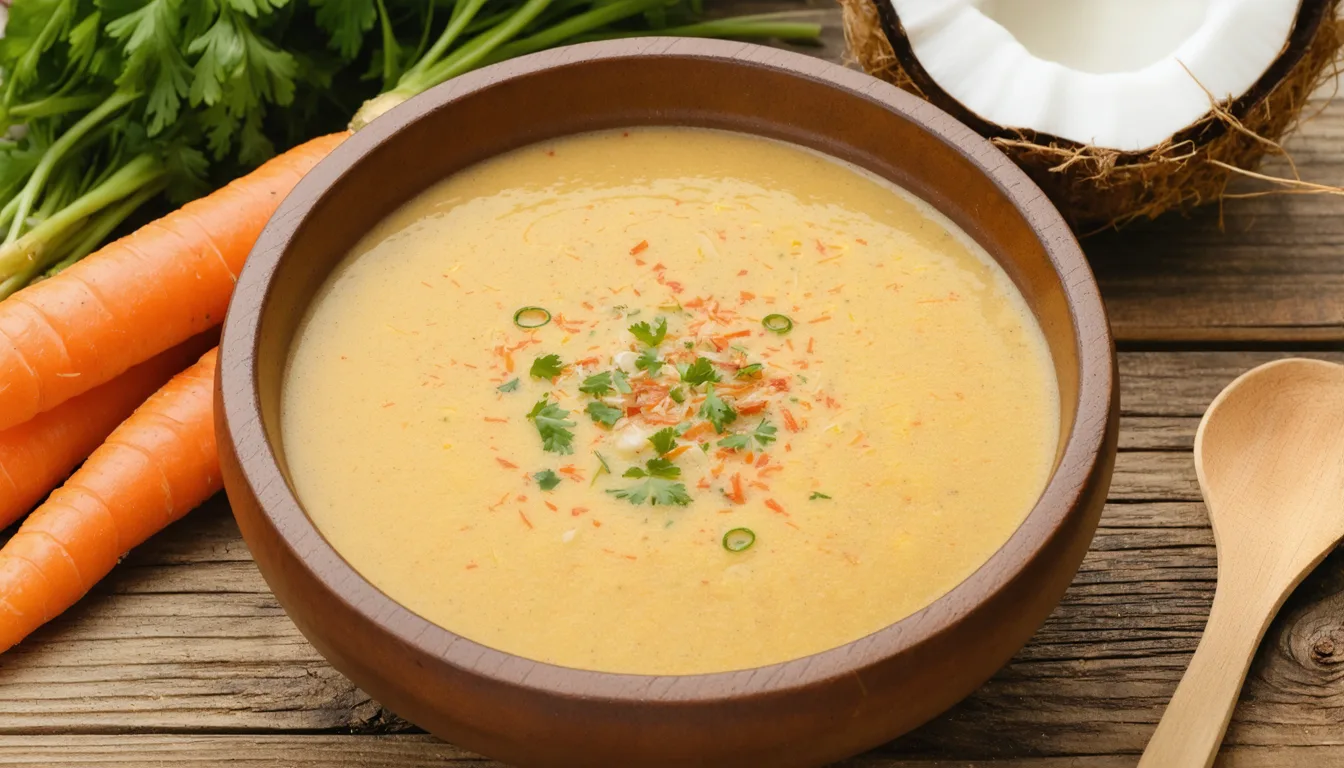 découvrez notre recette simple et savoureuse de soupe de carottes au lait de coco, parfaite pour un repas réconfortant et plein de douceur.