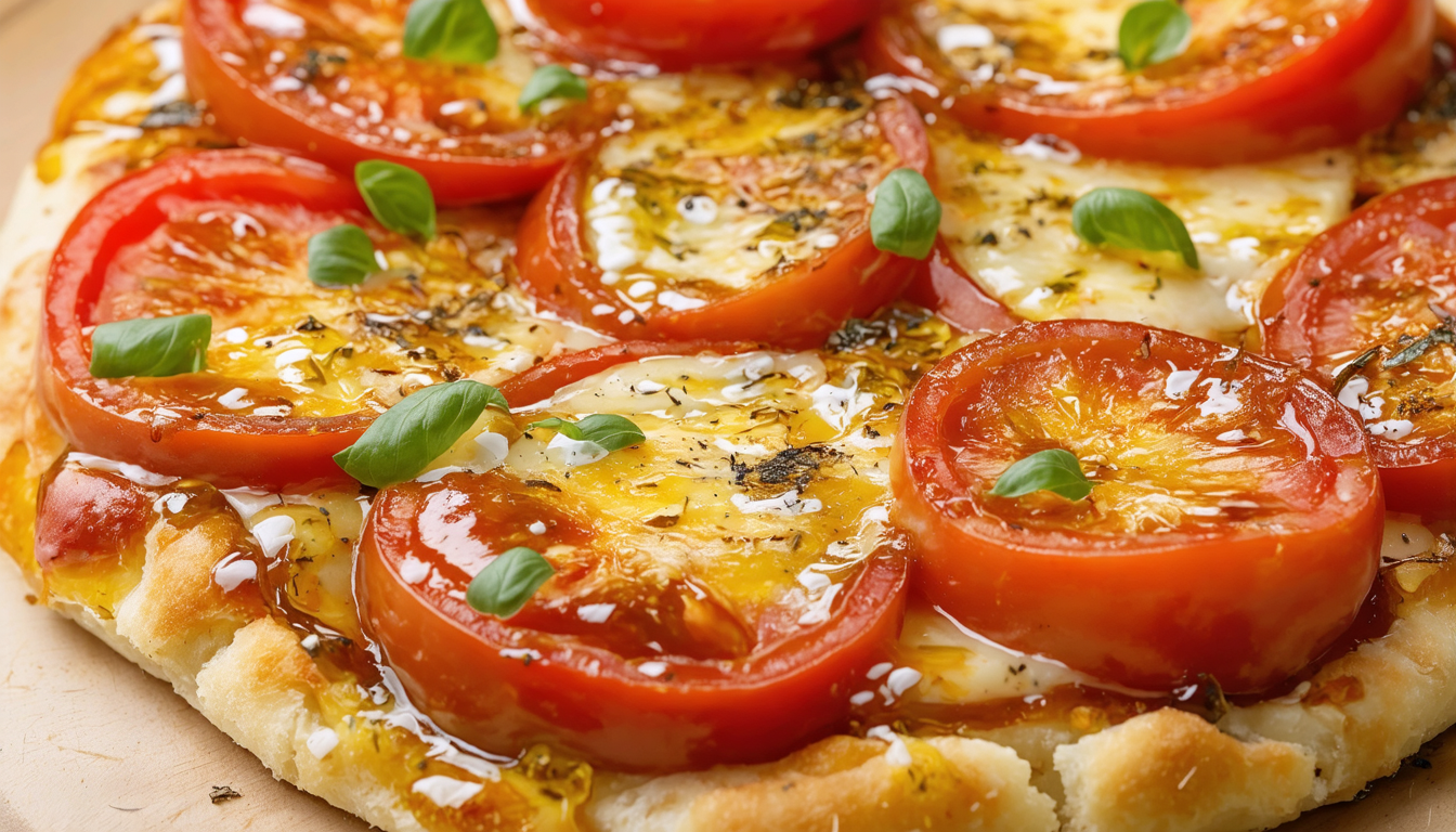 savourez une tarte estivale gourmande alliant tomates fraîches, moutarde piquante et fromage à raclette fondant pour un repas léger et plein de saveurs.