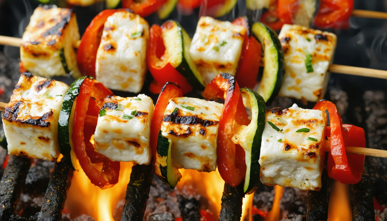 découvrez notre recette savoureuse de brochettes de talagani aux courgettes et poivrons, parfaite pour un repas gourmand et coloré, riche en saveurs méditerranéennes.