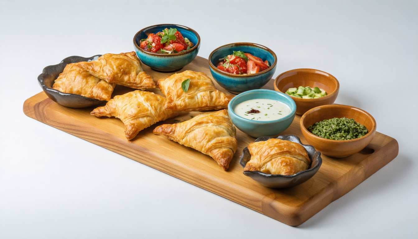 découvrez nos bouchées feuilletées au fromage frais méditerranéen, parfaites pour réinventer vos tapas avec une touche d'élégance et de saveurs raffinées.