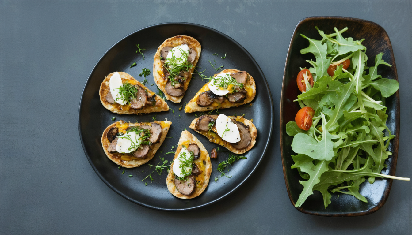 savourez nos galettes gourmandes au canard, champignons et raclette, parfaites pour un festin réconfortant alliant saveurs riches et textures fondantes.