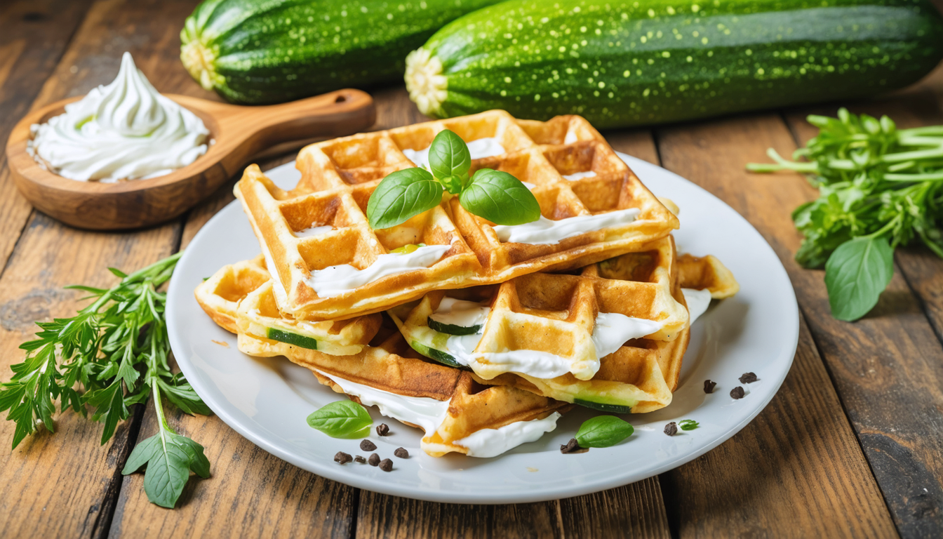 découvrez une recette simple et gourmande de gaufres aux courgettes et fromage frais, parfaites pour un repas savoureux et original.
