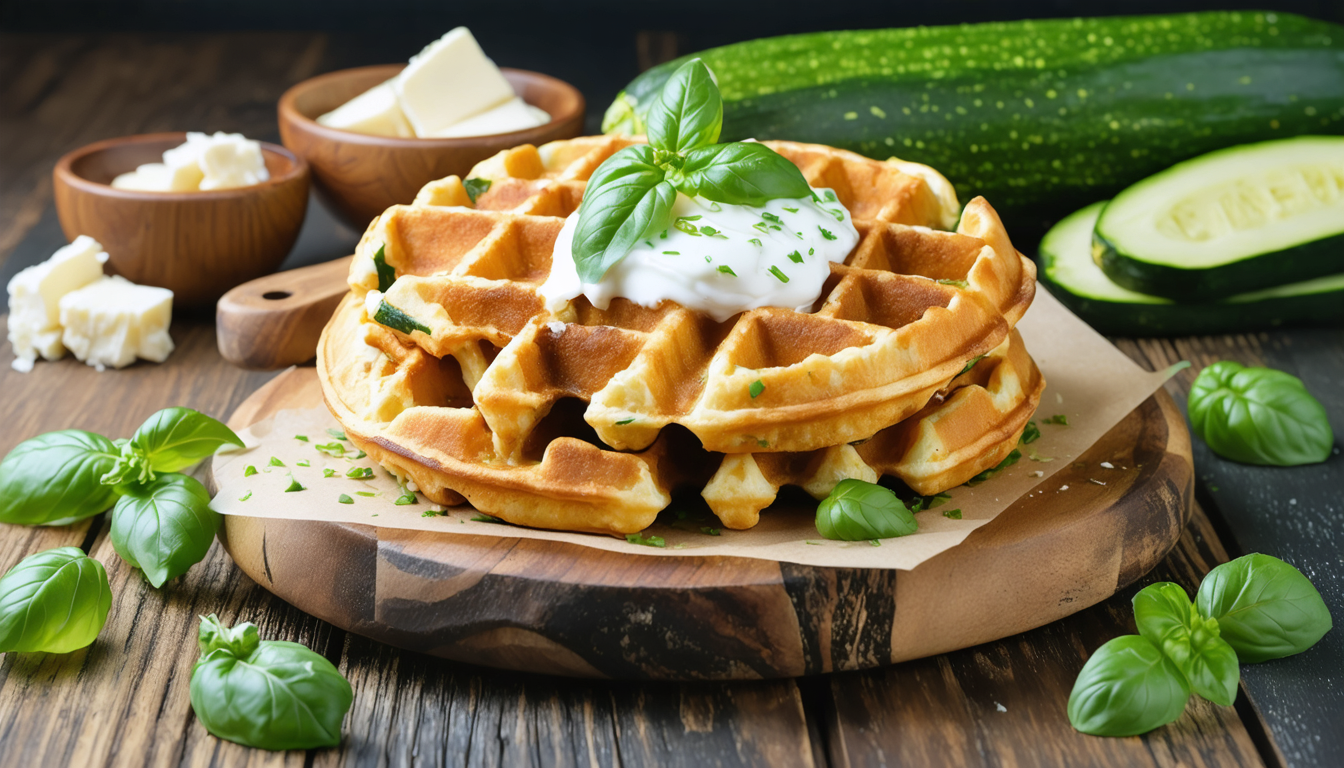 découvrez notre recette simple et gourmande de gaufres aux courgettes et fromage frais, parfaites pour un repas savoureux et original.