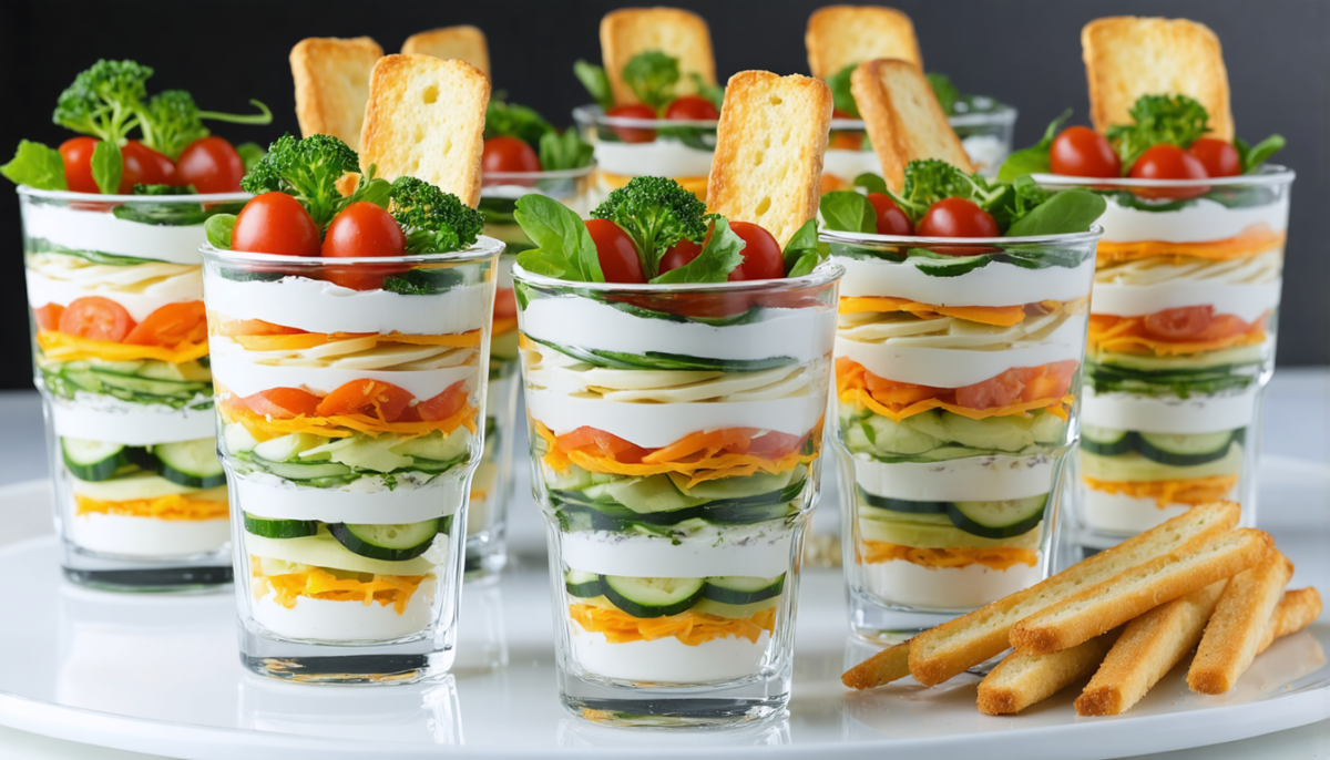 découvrez notre recette simple et gourmande de verrines de crudités au fromage frais, parfaite pour un apéritif frais et savoureux.