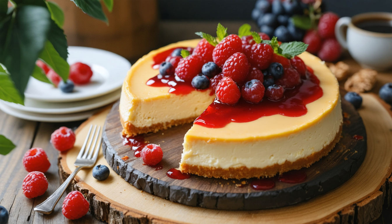 découvrez notre recette facile et gourmande de cheesecake crémeux au fromage frais, parfait pour régaler vos papilles avec une douceur irrésistible.
