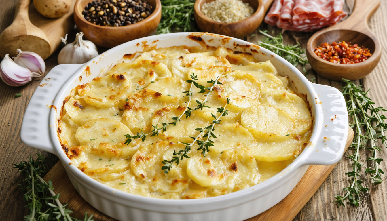 découvrez notre recette incontournable de gratin de pommes de terre inspiré de la raclette, un plat délicieux et réconfortant qui ravira vos papilles.