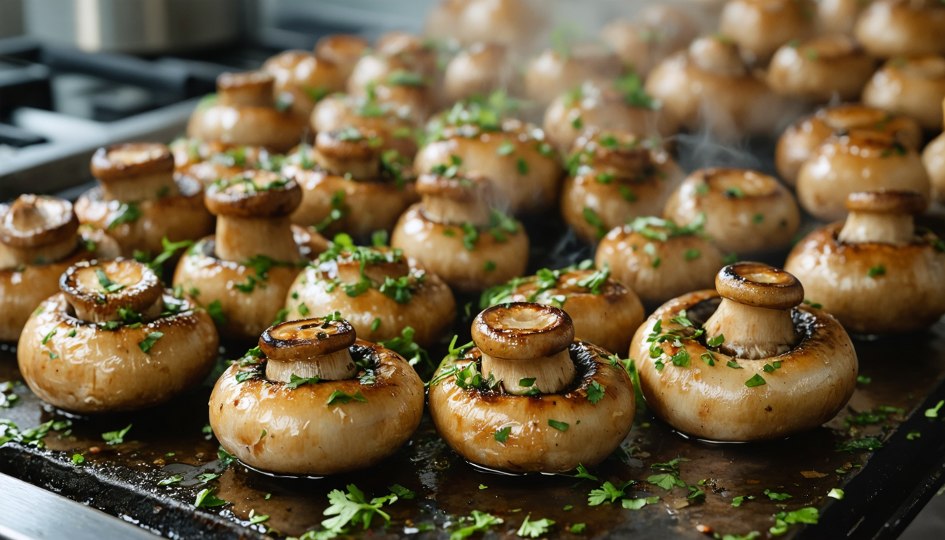 découvrez notre recette simple et rapide de champignons de paris à la plancha, savoureuse et parfaite pour un repas gourmand et léger.