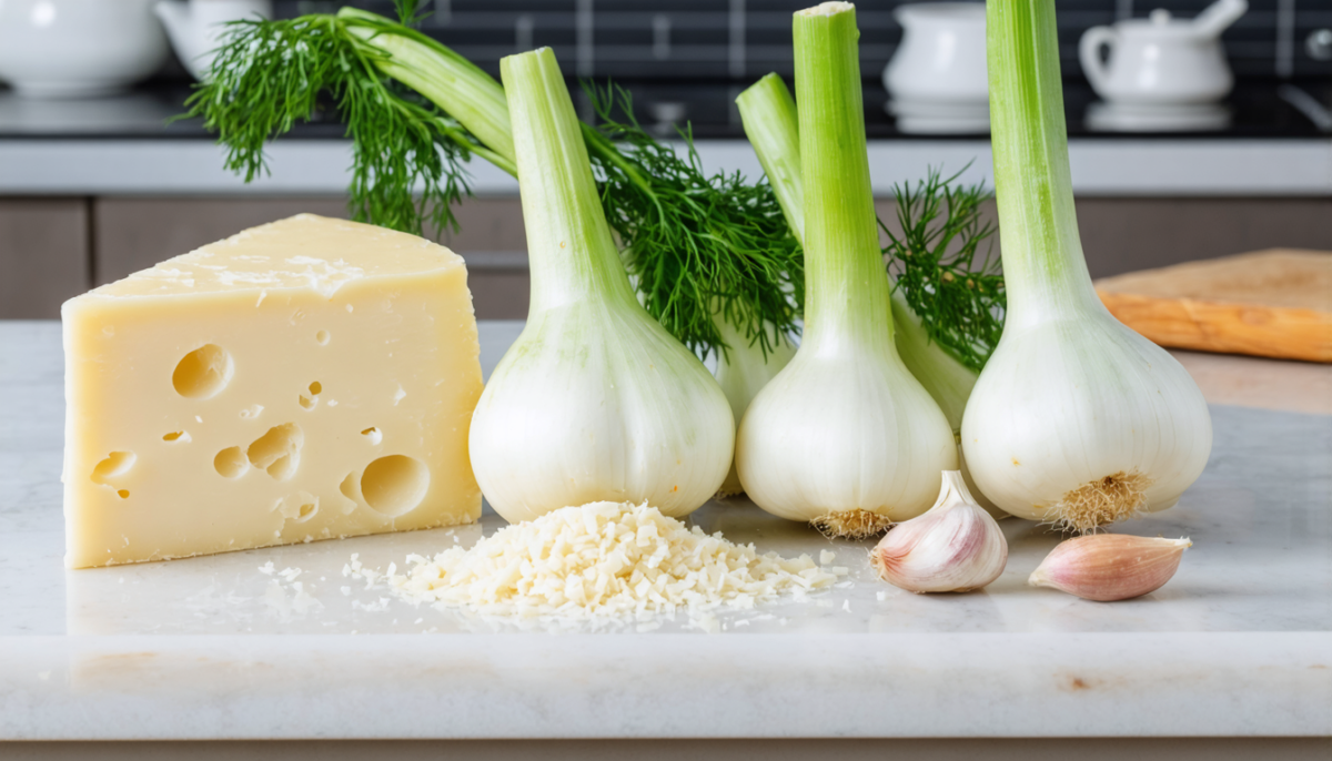 découvrez notre recette simple et gourmande de gratin de fenouil au parmesan, parfaite pour un dîner savoureux et réconfortant.