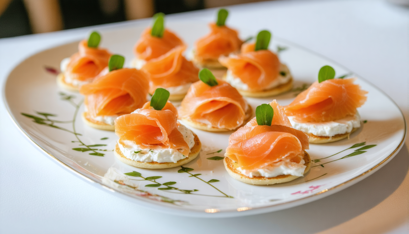 découvrez notre recette gourmande de mini blinis marins au fromage frais, parfaits pour un apéritif savoureux et facile à préparer.