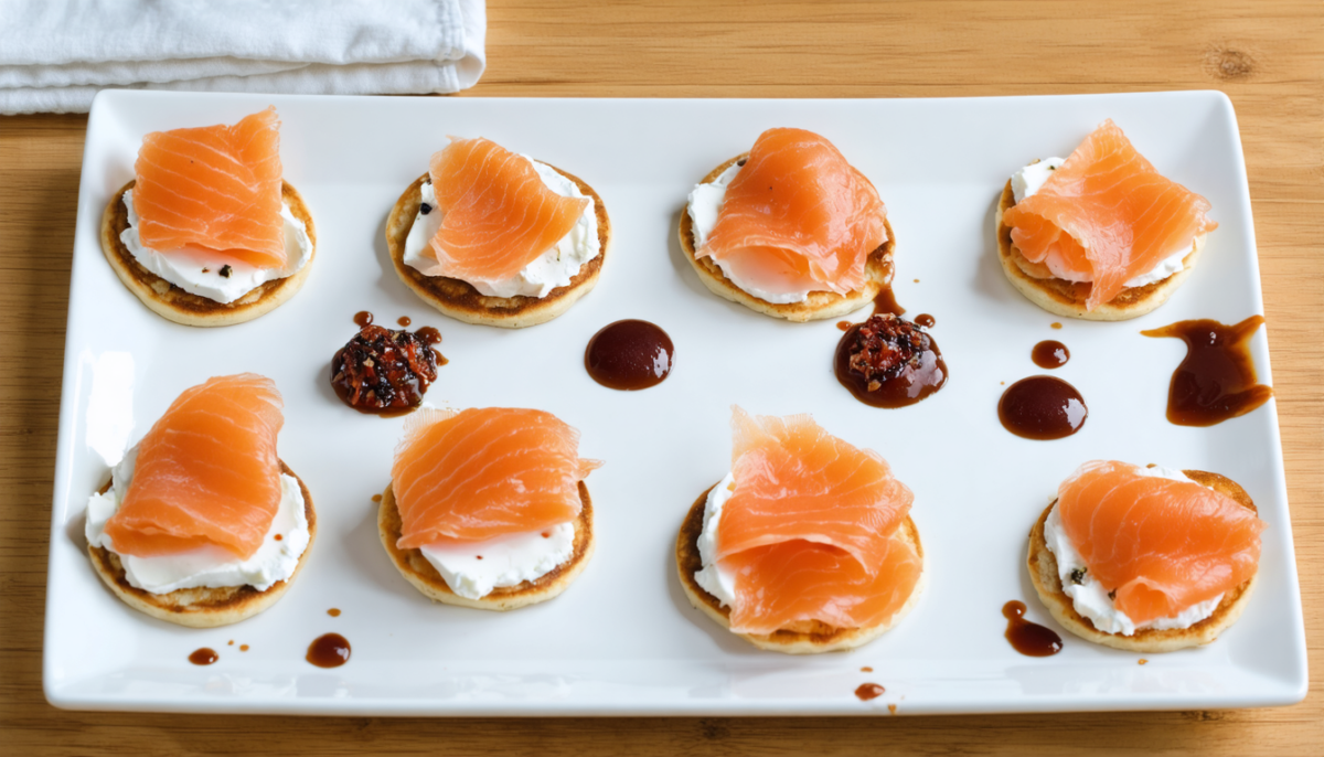 découvrez une recette gourmande de mini blinis marins au fromage frais, parfaits pour un apéritif savoureux et facile à préparer.