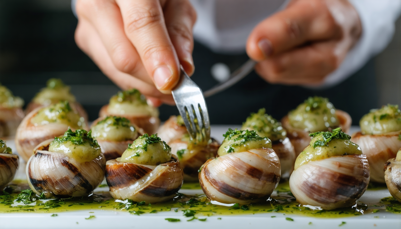 découvrez la recette savoureuse et authentique des escargots au beurre persillé, un plat traditionnel français à déguster en famille ou entre amis.