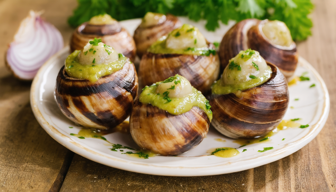 découvrez notre recette authentique et savoureuse d'escargots au beurre persillé, un incontournable de la cuisine française à déguster en toute saison.
