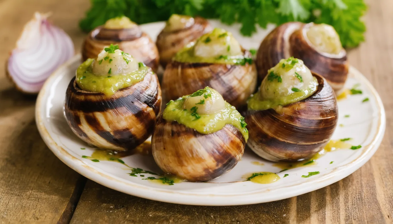découvrez notre recette authentique et savoureuse d'escargots au beurre persillé, un incontournable de la cuisine française à déguster en toute saison.