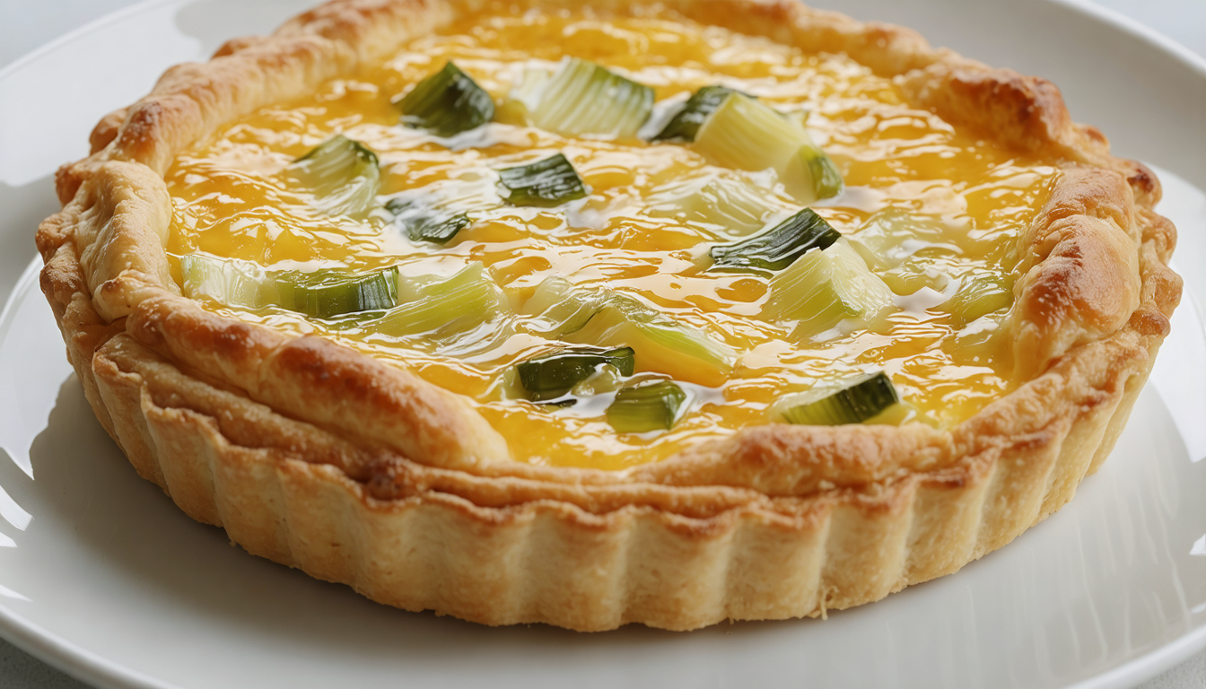 savourez une flamiche aux poireaux et maroilles, une recette gourmande riche en saveurs et pleine de caractère, parfaite pour un repas convivial et réconfortant.