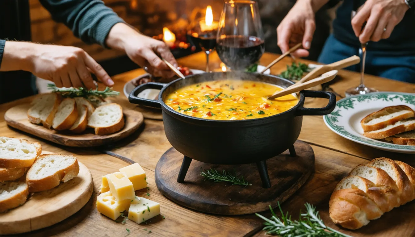découvrez notre recette facile de fondue minute au micro-ondes pour un goût inoubliable. préparez une fondue savoureuse en quelques minutes, idéale pour vos repas conviviaux.