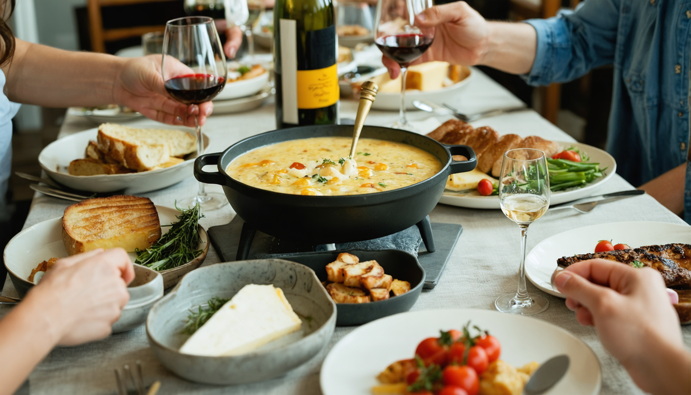savourez une fondue gourmande à l'époisses, une recette riche en saveurs authentiques pour régaler vos papilles.