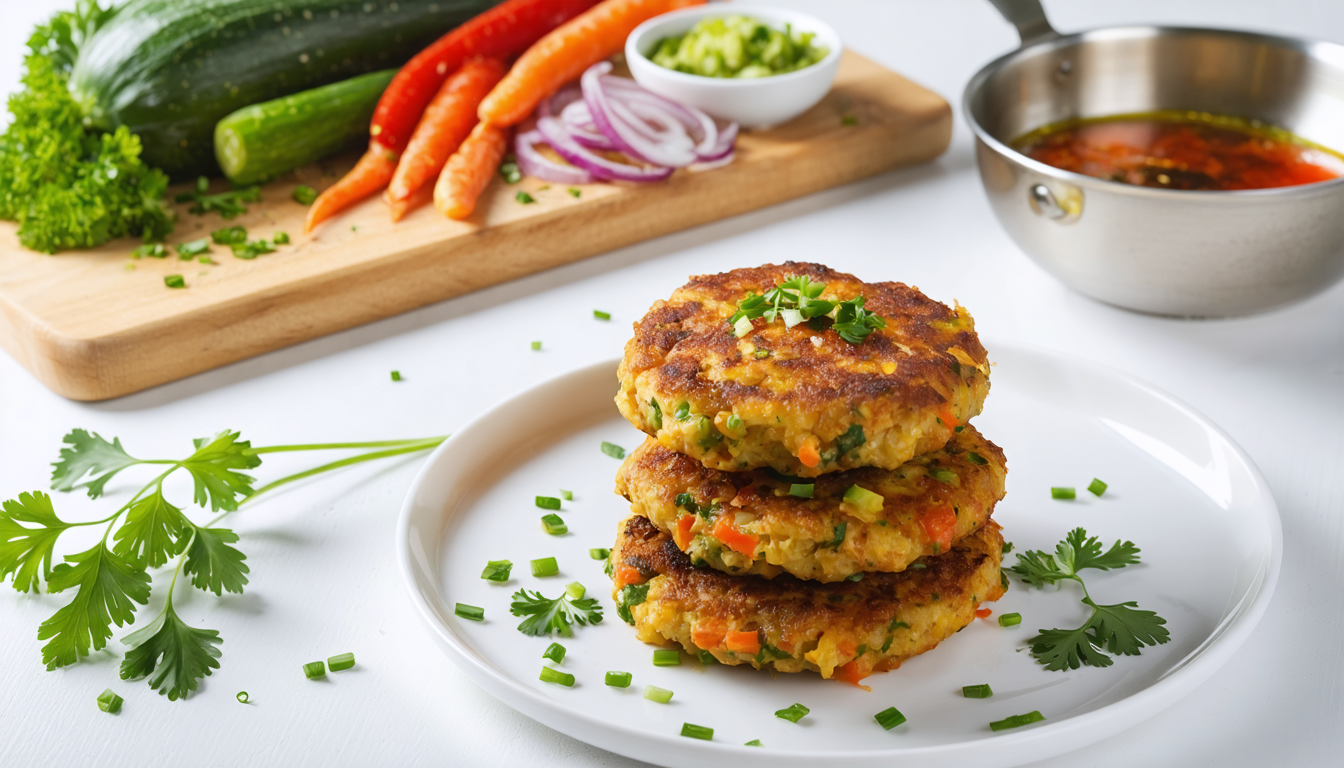 découvrez notre recette rapide de galettes de légumes légères, prêtes en seulement 15 minutes. un plat sain et délicieux pour toutes vos envies gourmandes.