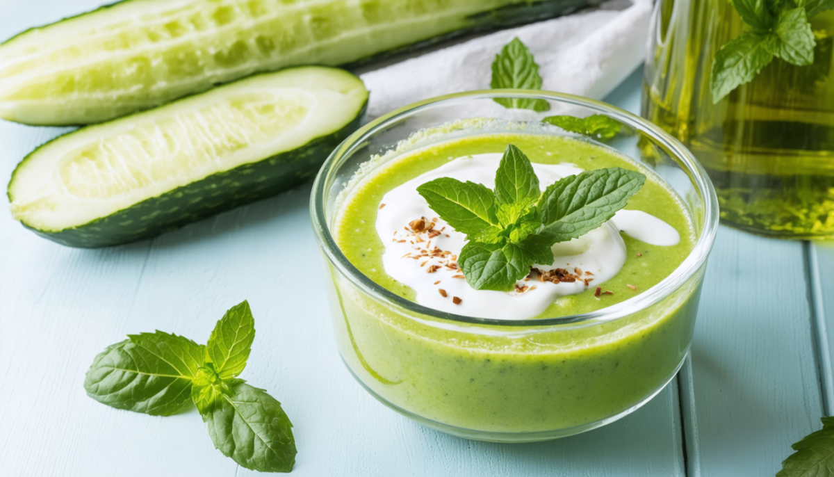 découvrez notre recette de gaspacho de concombre, une délicieuse soupe froide qui apporte fraîcheur et bien-être. parfaite pour les journées chaudes, elle allie saveurs légères et bienfaits naturels.