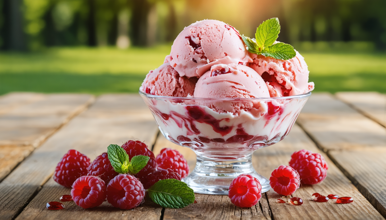 découvrez notre recette facile de glace onctueuse à la framboise pour un été fruité et gourmand, sans besoin de sorbetière.