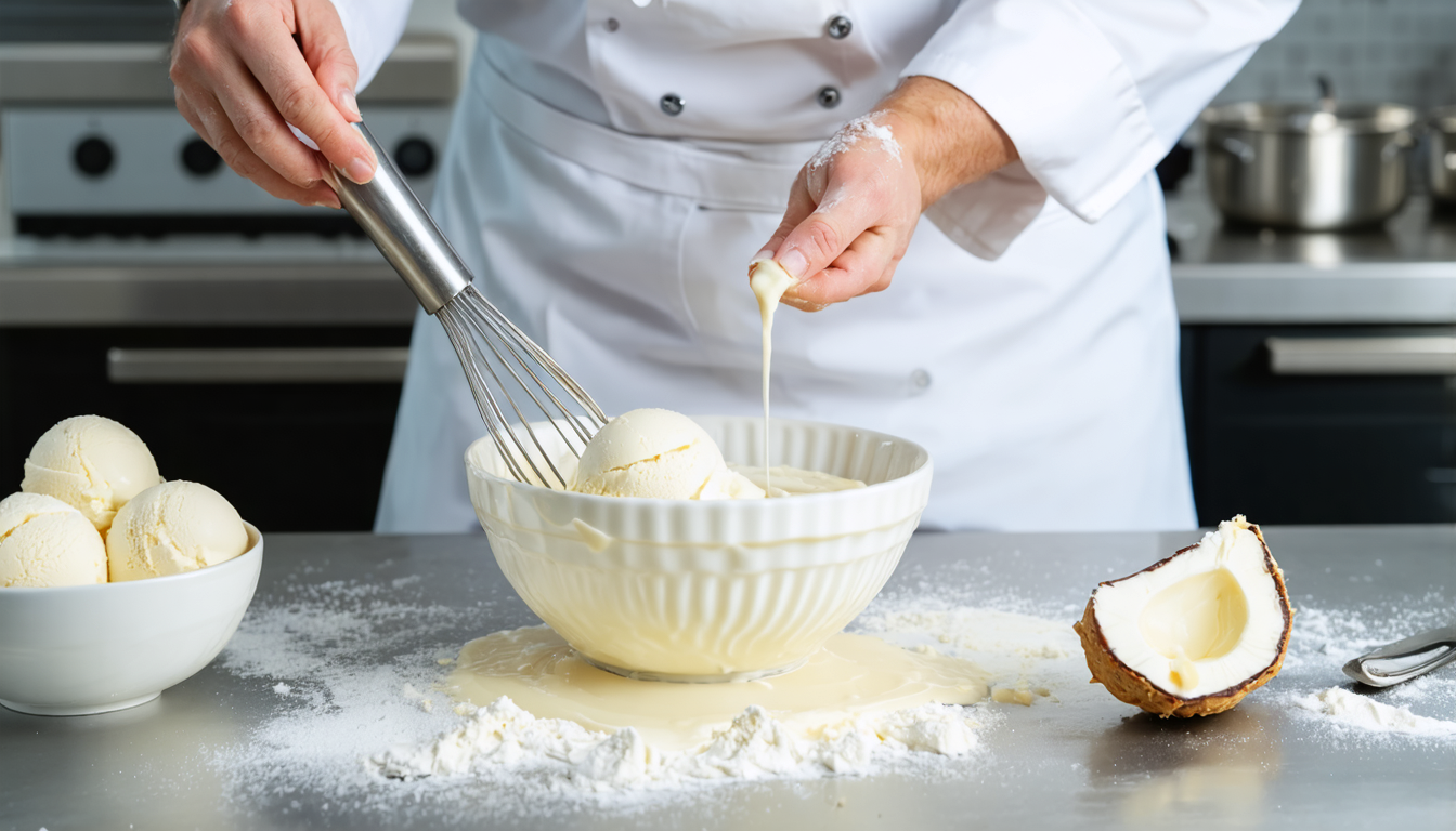 découvrez comment préparer une délicieuse glace vanille maison, une recette simple et rapide pour une crème glacée parfaite sans utiliser de sorbetière.