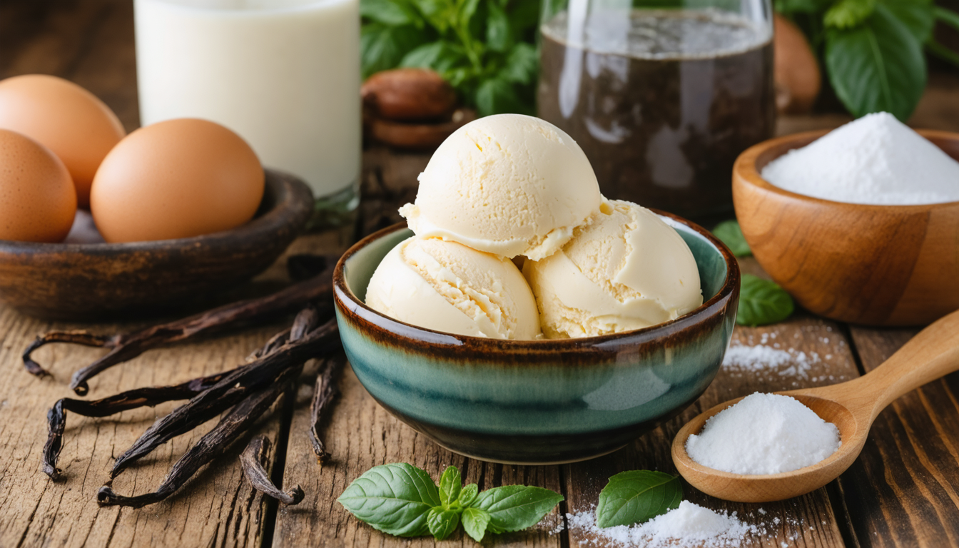 découvrez notre recette facile de glace vanille maison pour une crème glacée onctueuse et savoureuse, réalisée sans sorbetière. parfaite pour tous les gourmands !