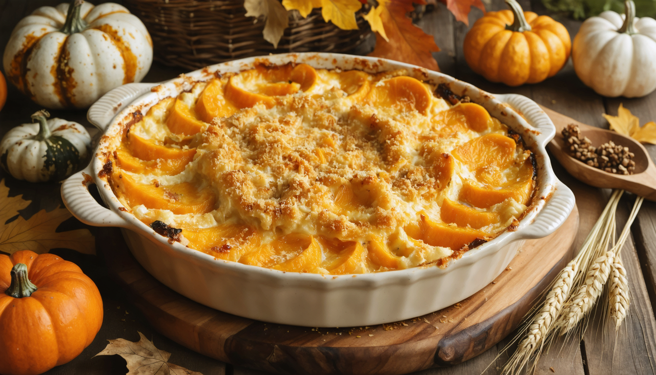 découvrez notre recette gourmande de gratin de courge onctueux sans crème, idéale pour sublimer les saveurs de l'automne dans votre assiette avec légèreté et douceur.