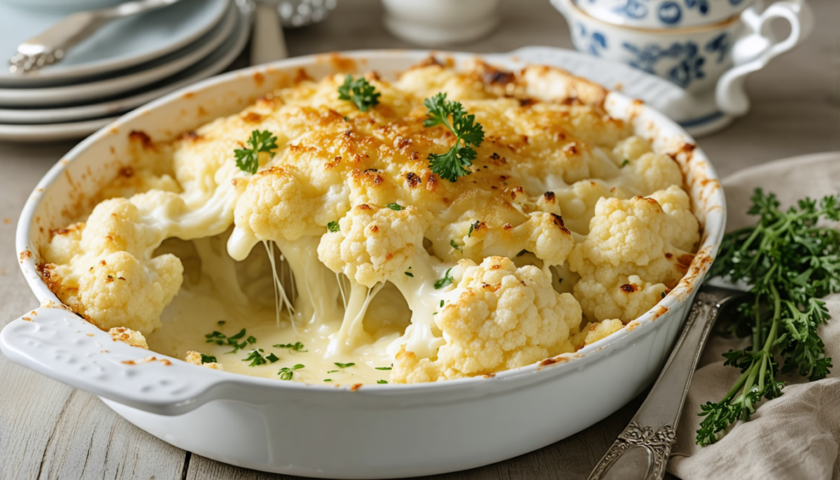 découvrez notre gratin fondant de chou-fleur au fromage à raclette, une recette gourmande et réconfortante qui ravira vos papilles avec ses saveurs riches et savoureuses.