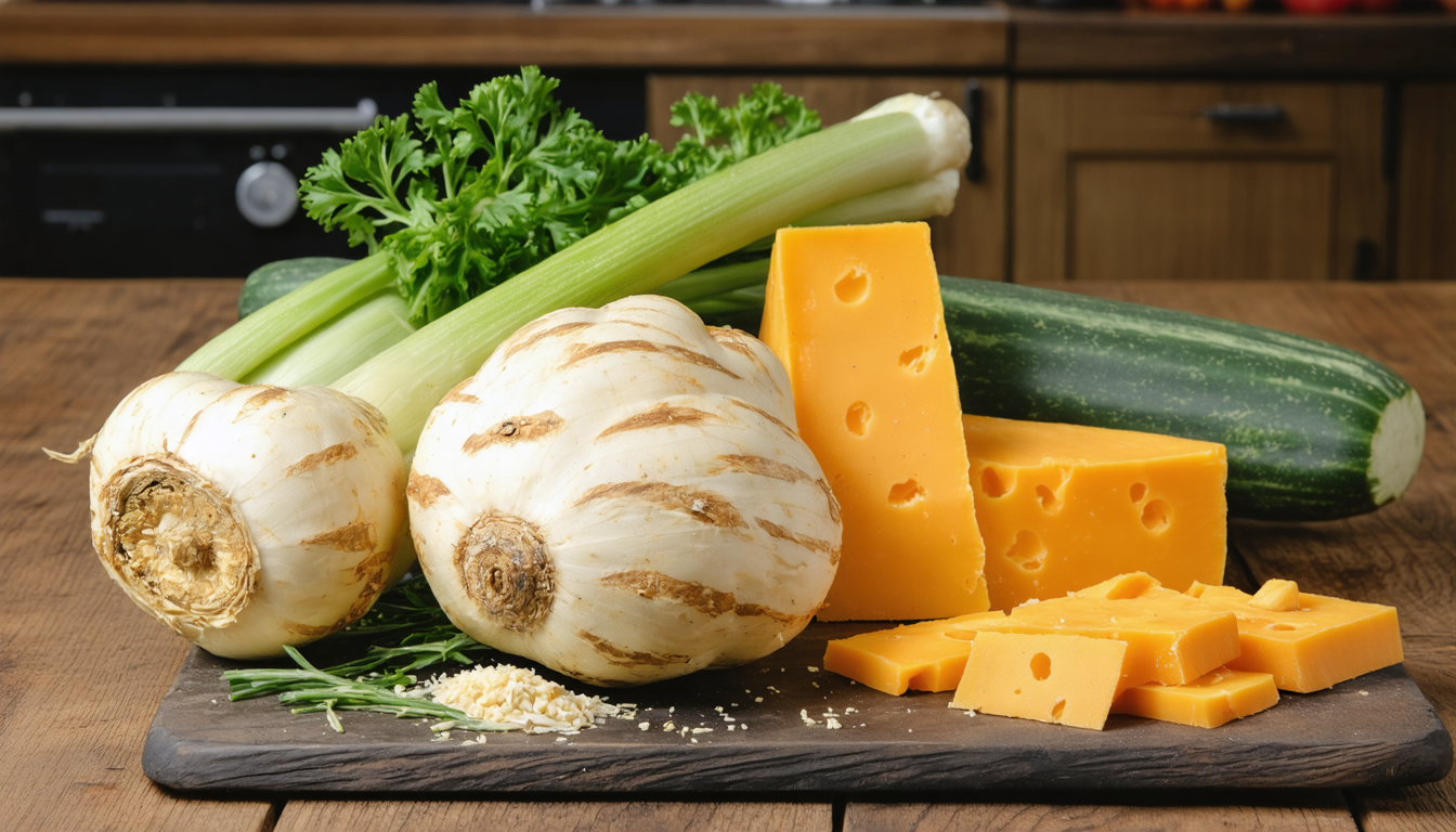 découvrez notre recette harmonie gourmande : une purée onctueuse de céleri et potimarron délicatement agrémentée de fromage frais pour un plat savoureux et réconfortant.
